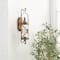 20'' Bronze Glass Decorative Candle Wall Sconce